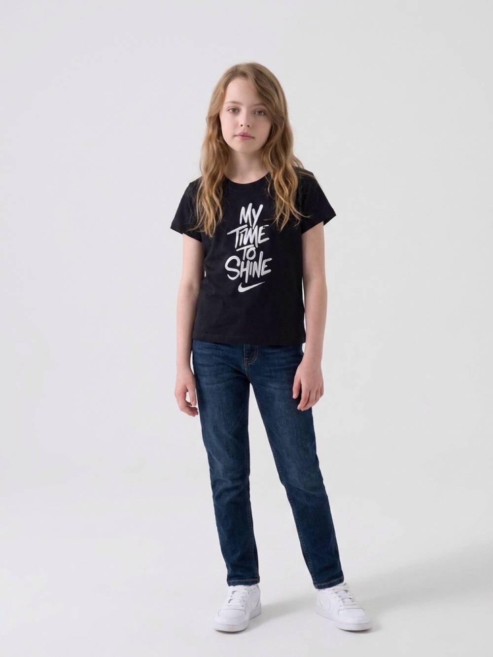 Nike "My Time to Shine" Black Graphic Tee